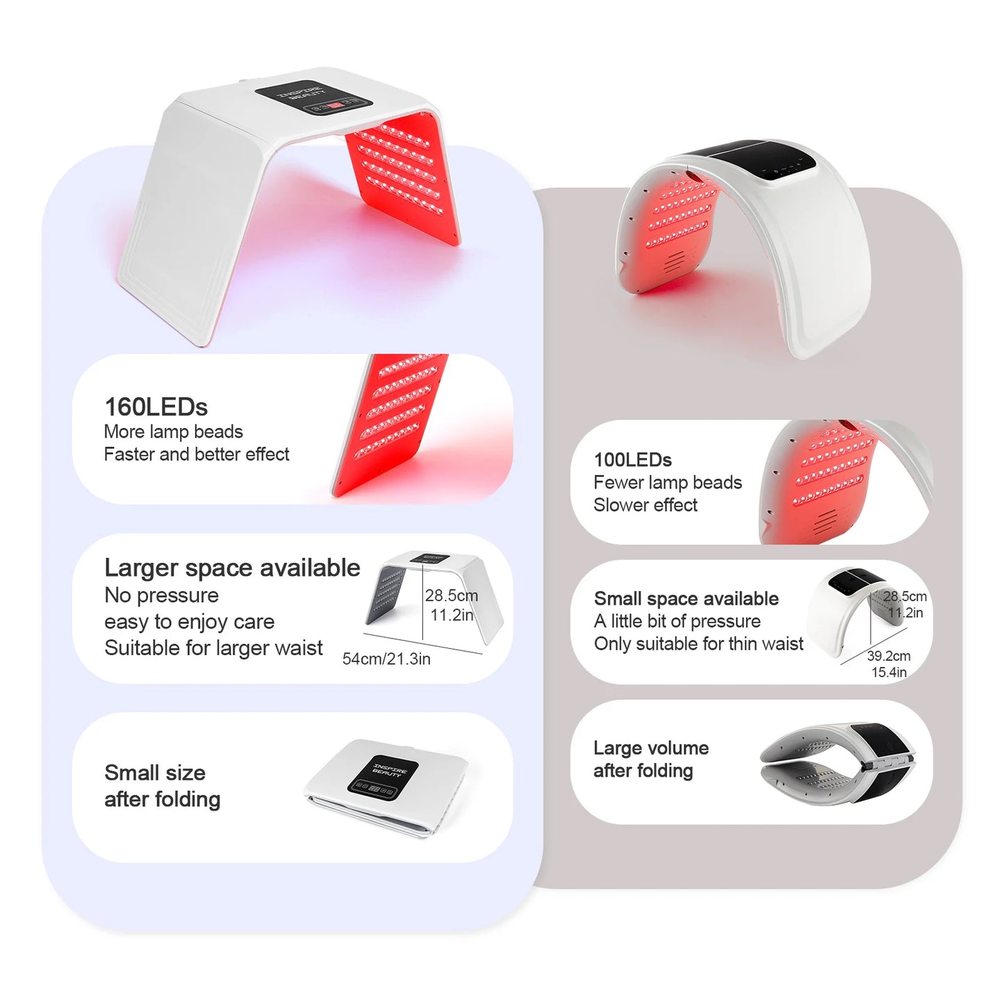 Foreverlily 7 LED Photon Facial And Body Skin Rejuvenation Device