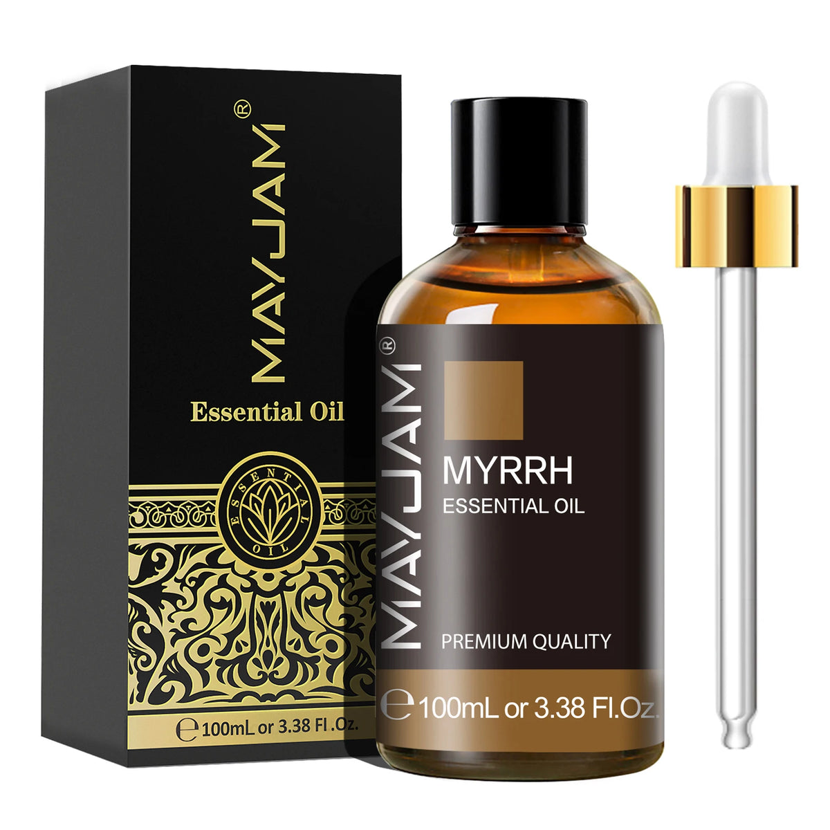 MAYJAM Lavender Vanilla Ylang Ylang Essential Oil Pure Natural Undiluted, 100ml Aroma Oil Peppermint Sandalwood Frankincense Rose Lemongrass Patchouli for Humidifier Diffuser Making Scented Candle ,Geranium Citronella Ginger