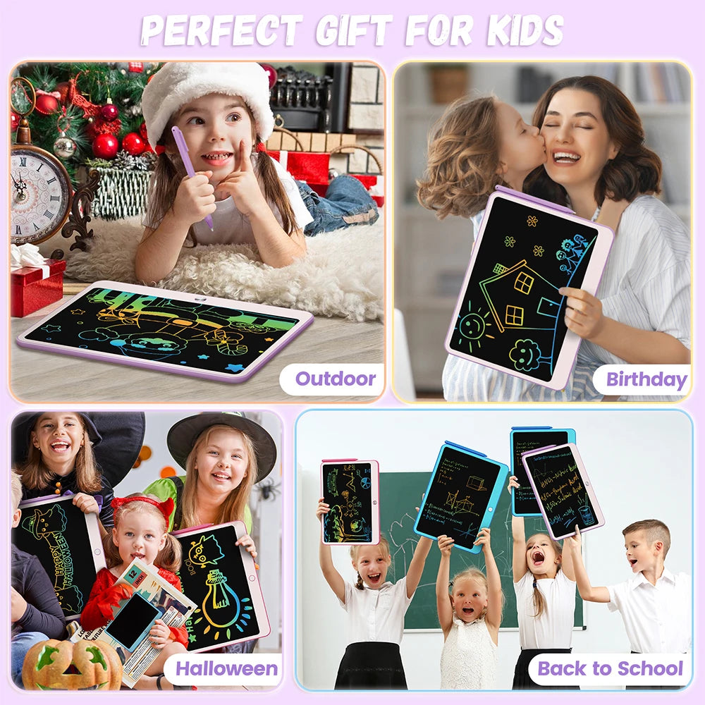 LCD Writing Tablet Doodle Board Erasable For Kids Learning