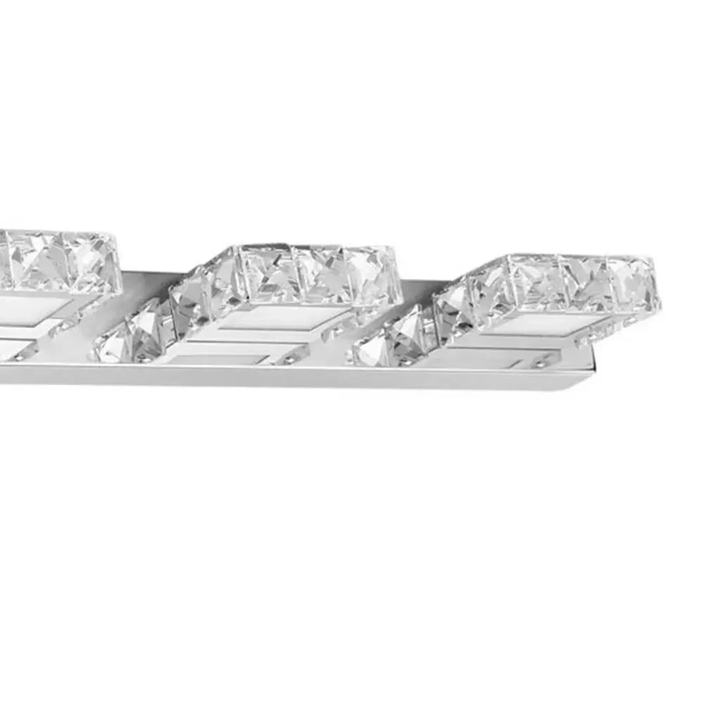 Bymaocar LED Mirror Light For Bathroom Wall Mount Crystal Fixture