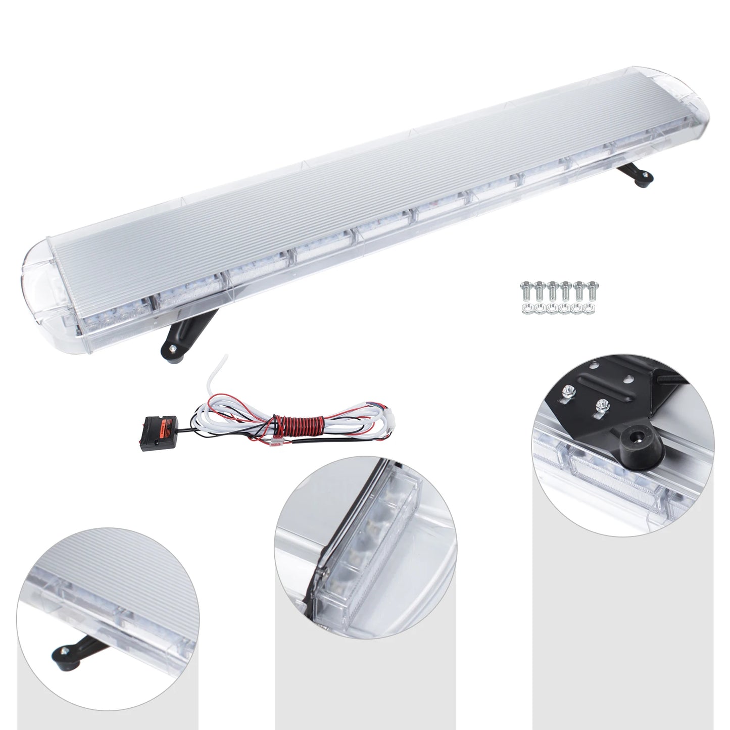 96 LED 360-Degree IP65 Waterproof Strobe Light Bar With Remote