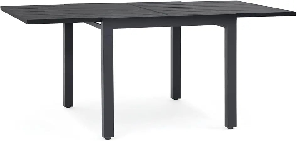 Aluminum Patio Extendable Dining Table 35 to 71 Inches Outdoor