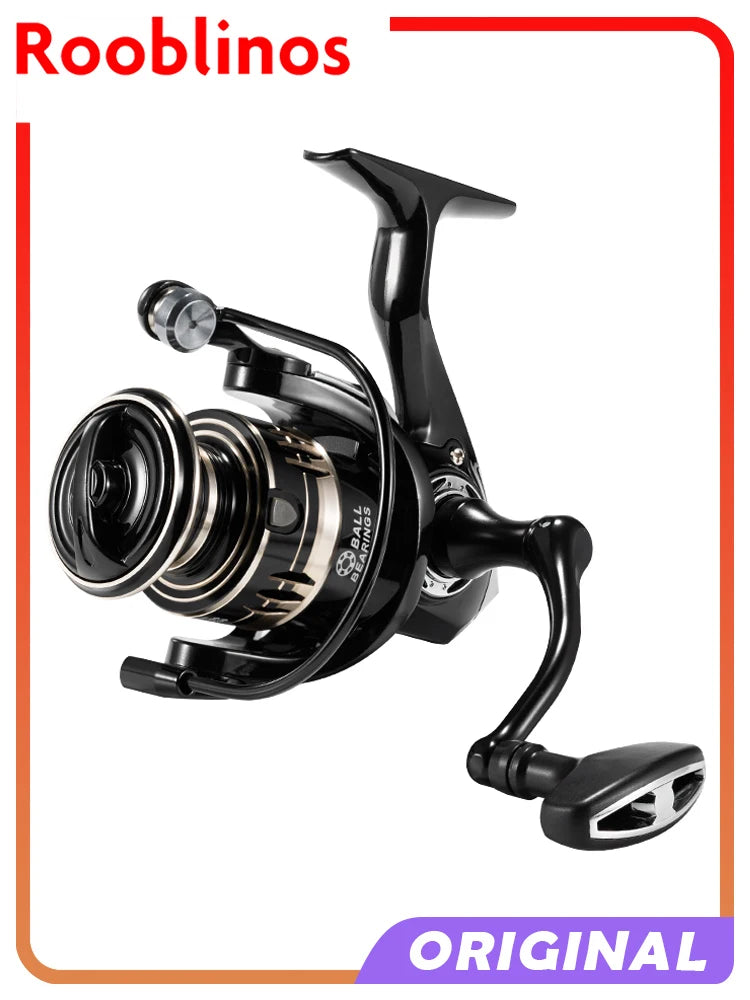 Rooblinos Spinning Reels Ultralight Metal 5.2:1 Gear Ratio 1000-7000