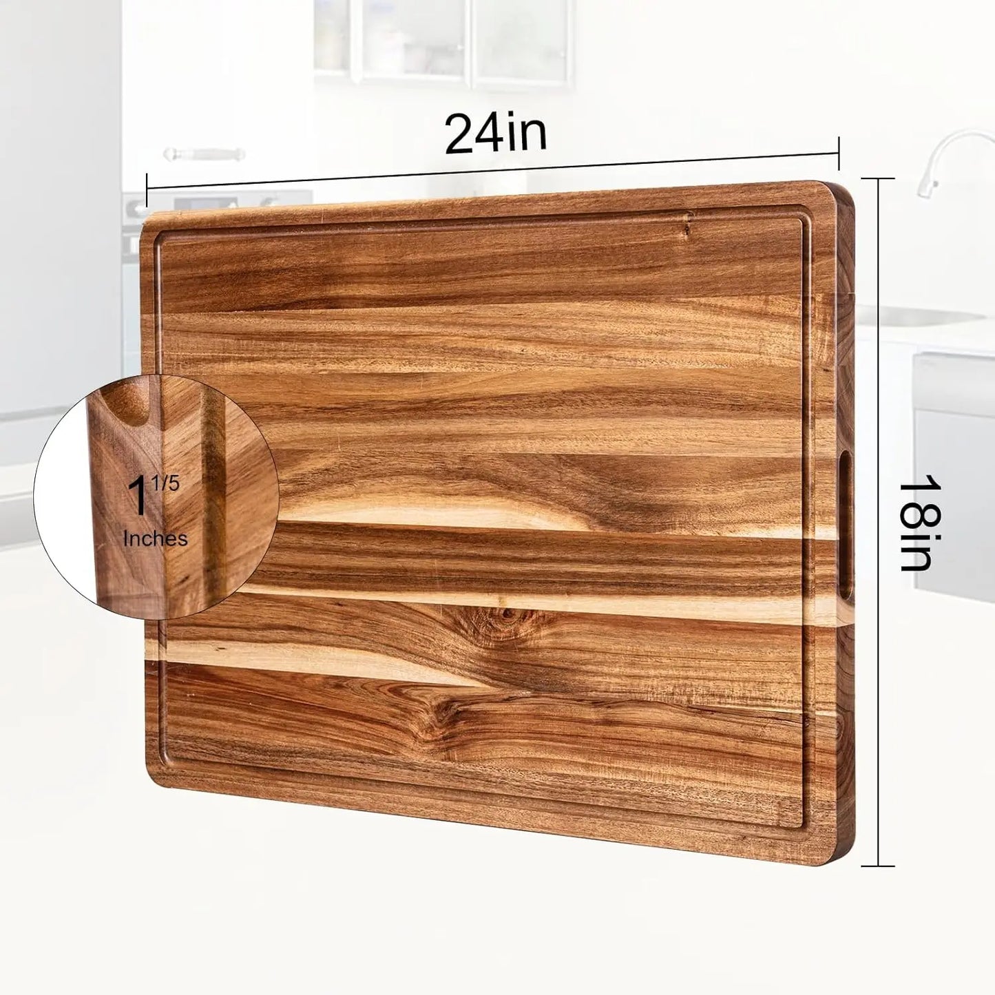 TWISTER.CK Reversible Charcuterie Cutting Board With Juice Groove