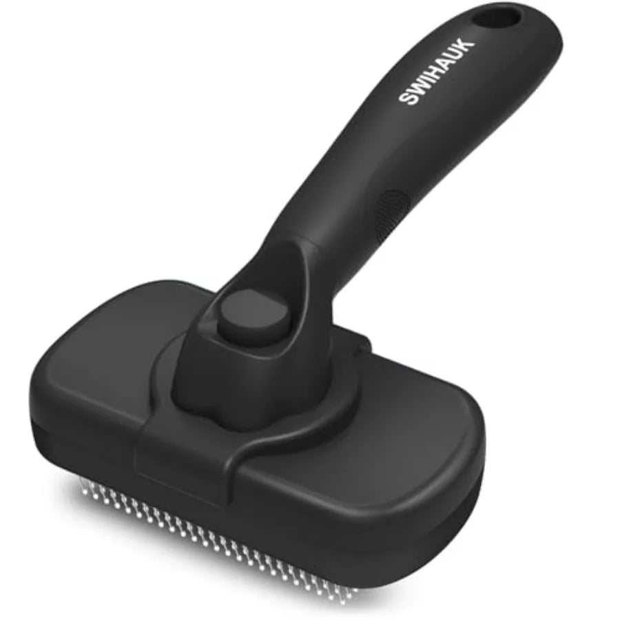 Self Cleaning Slicker Brush for Dogs and Cats Deshedding Tool