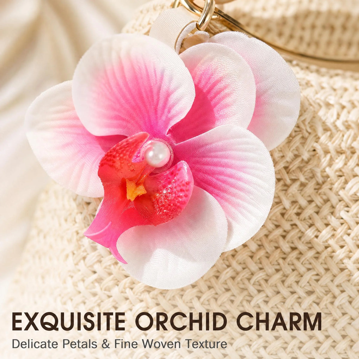 Women's Underarm Shoulder Bag, Square Bag, PU Rope Flower Pendant, Large Capacity, Lightweight, Casual Fashionable Beach Vacation Style, Suitable For Shopping And Vacation , Beach Bag