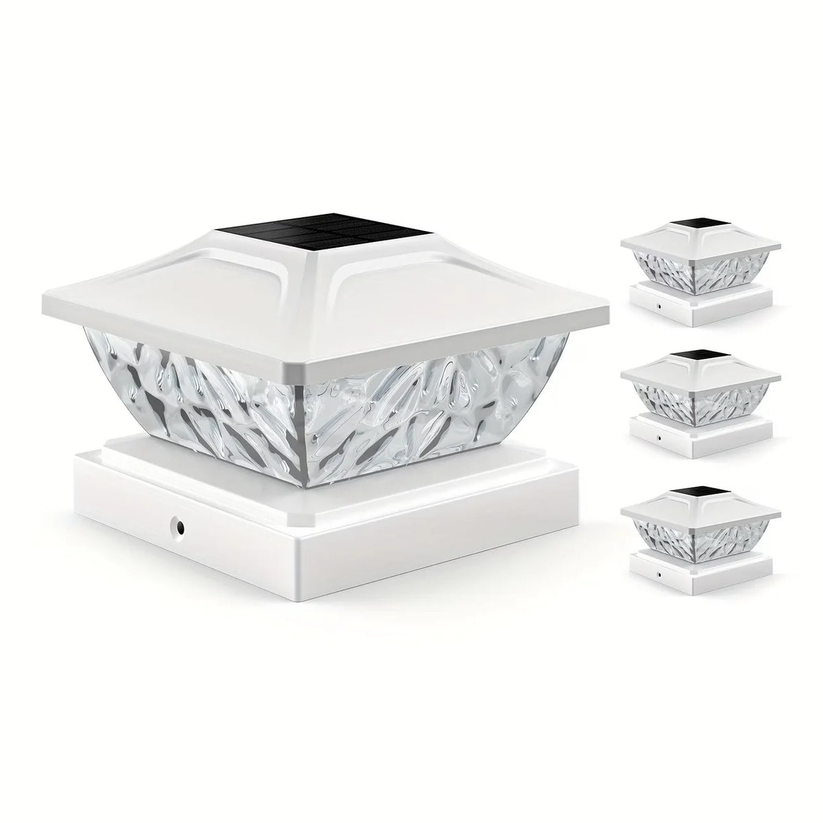 Outdoor Waterproof Villa Gate Fence Light Solar Light Outdoor Villa Column Lamp Fence Gate Pillar Head Led Lamp For House Garden