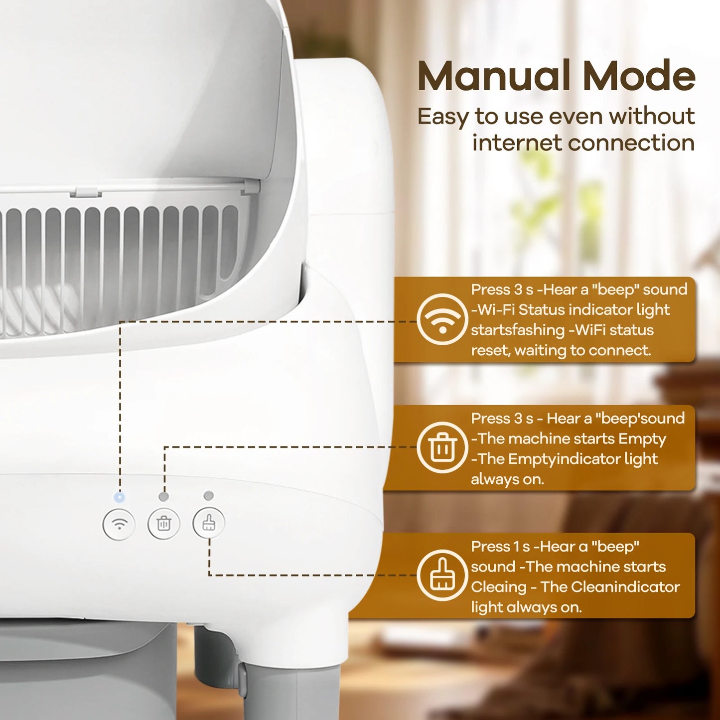 Cumrige Open Top Self Cleaning Cat Litter Box, Automatic Smart Litter Box with App Control for Multiple Cats - Louie's Joint 