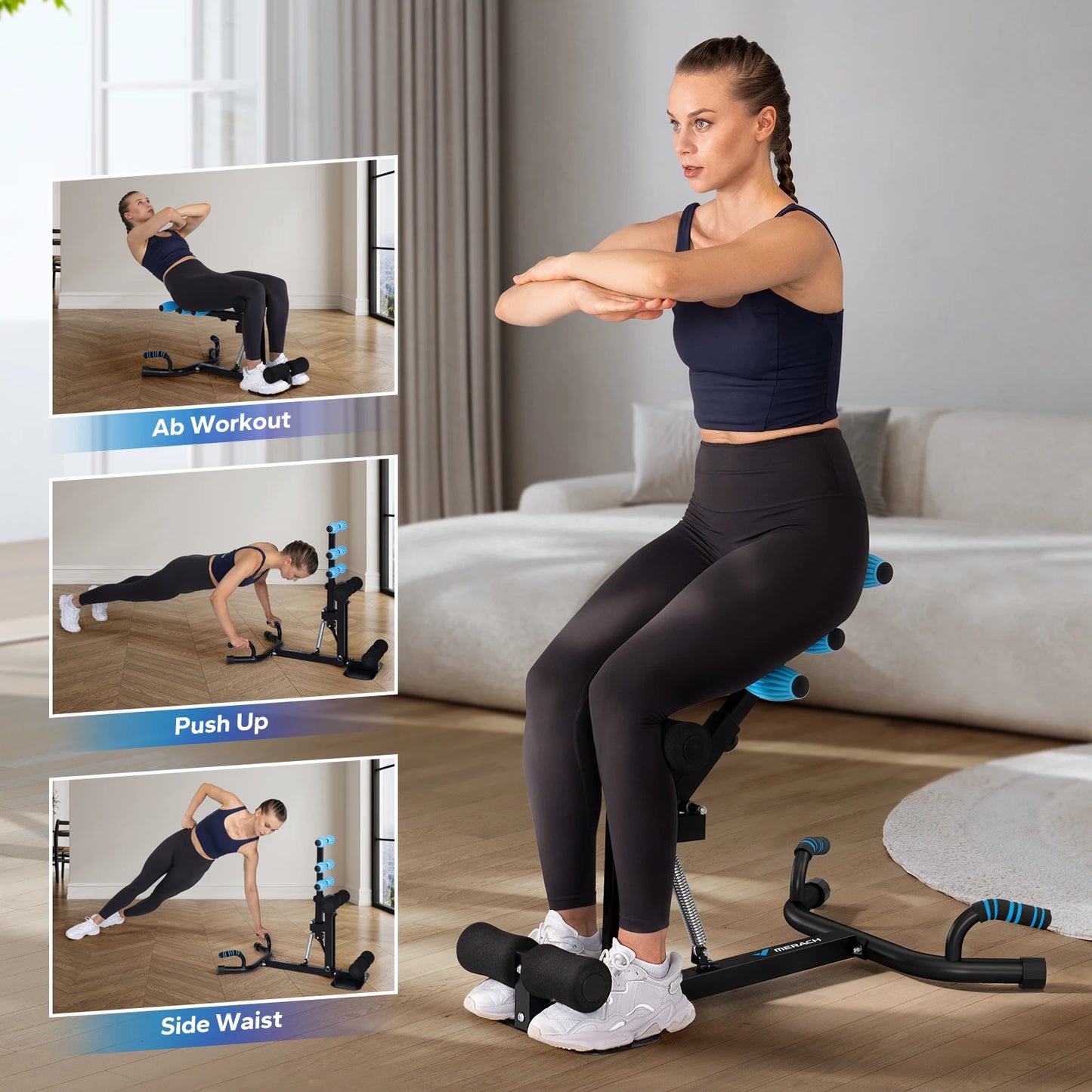 Merach Deep Squat Machine For Glutes Legs And Core Training