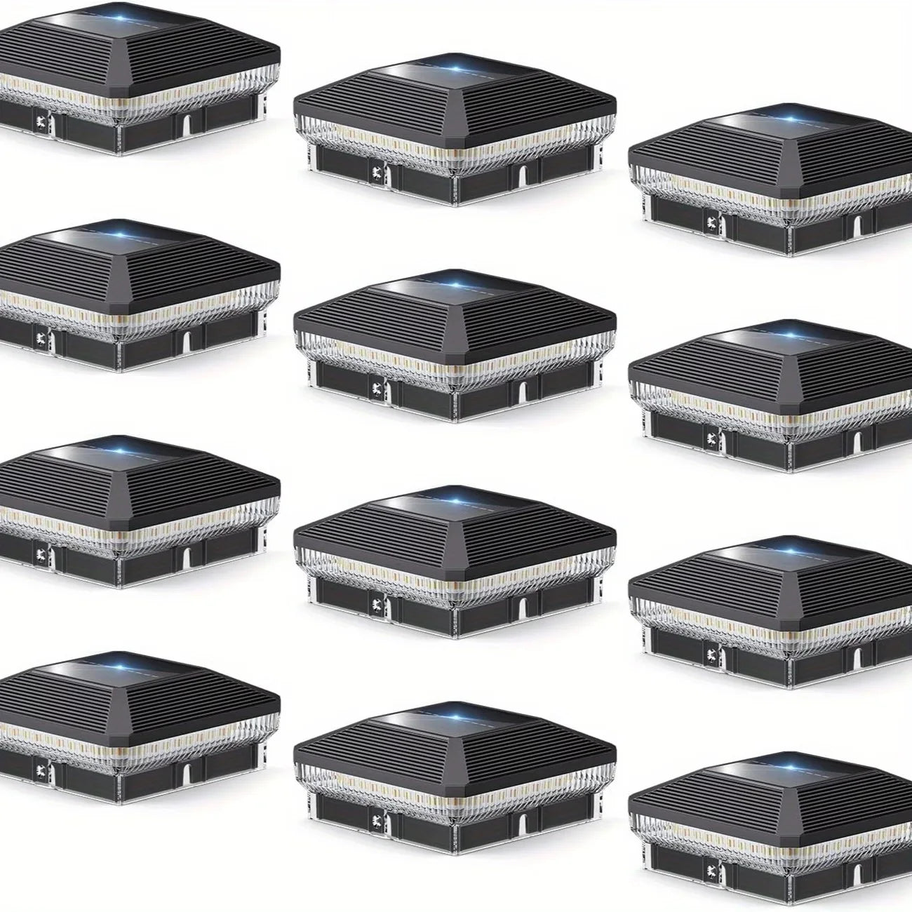 Solar Post Lights Outdoor 40 LEDs 30 Lumens For Fences