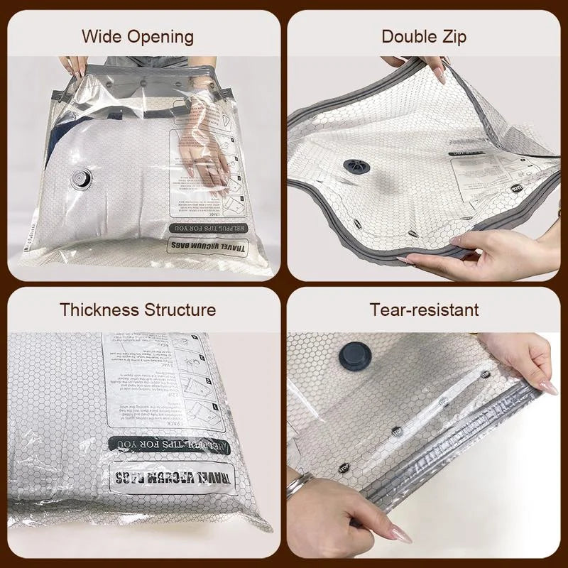 Rechargeable Air Pump Vacuum Bags for Carry On Travel Packing