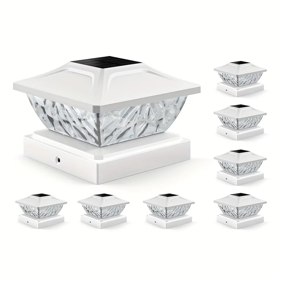 Outdoor Waterproof Villa Gate Fence Light Solar Light Outdoor Villa Column Lamp Fence Gate Pillar Head Led Lamp For House Garden
