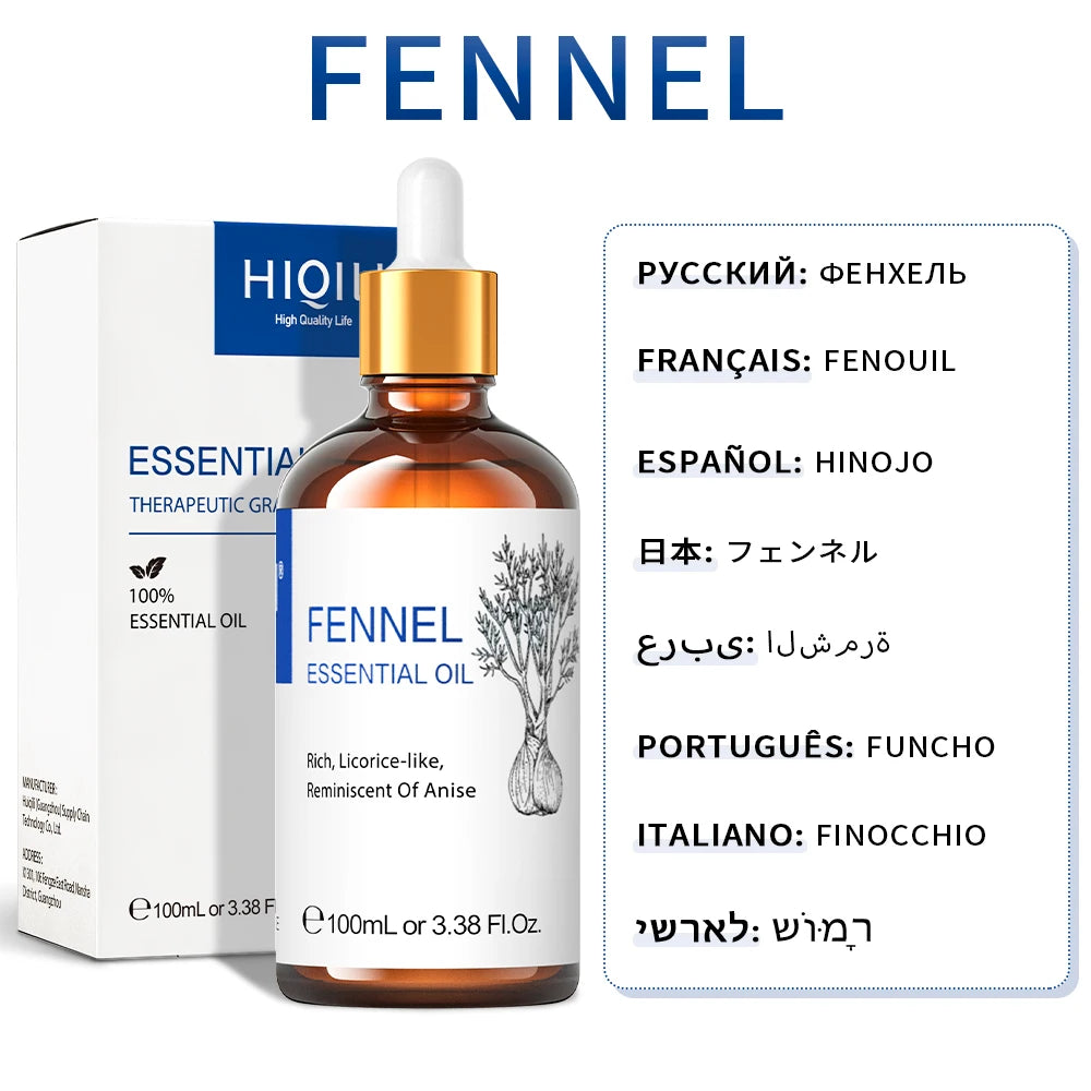 HIQILI Pure Essential Oils Set Neroli Vanilla Peppermint Rosemary