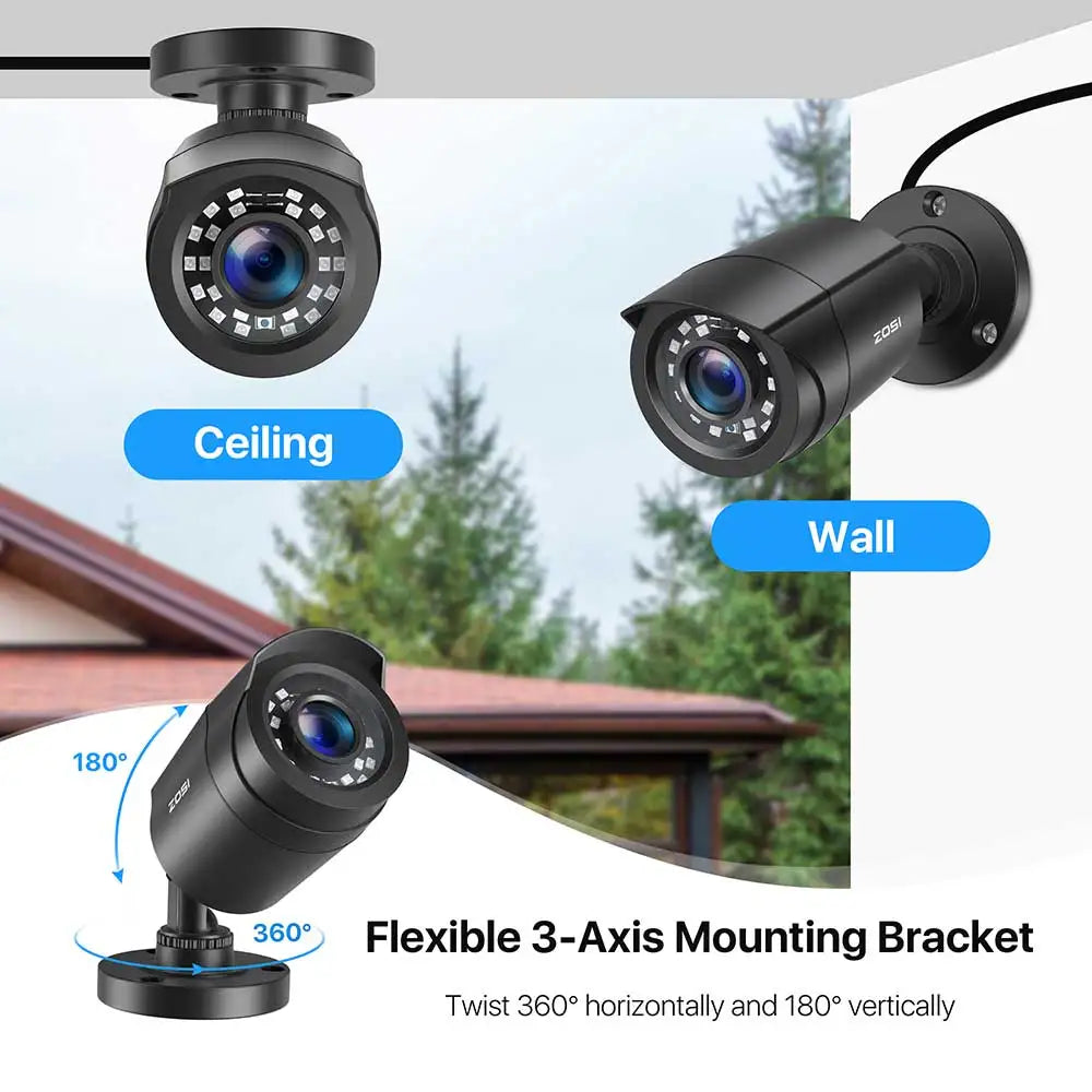 ZOSI 2.0MP 1080P Outdoor Indoor 4-in-1 CCTV Camera Surveillance