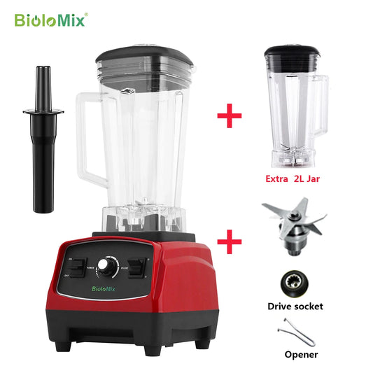 Biolomix Blender Juicer 3HP 2200W Heavy Duty Food Processor
