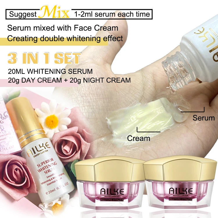AILKE Whitening Facial Cream Brightening Anti Aging For All Skin