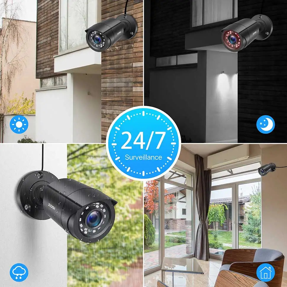 ZOSI 2.0MP 1080P Outdoor Indoor 4-in-1 CCTV Camera Surveillance