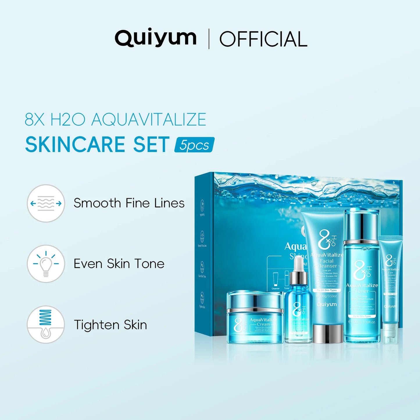 LAIKOU AquaVitalize Skincare Set 5-Piece Deep Hydration Kit