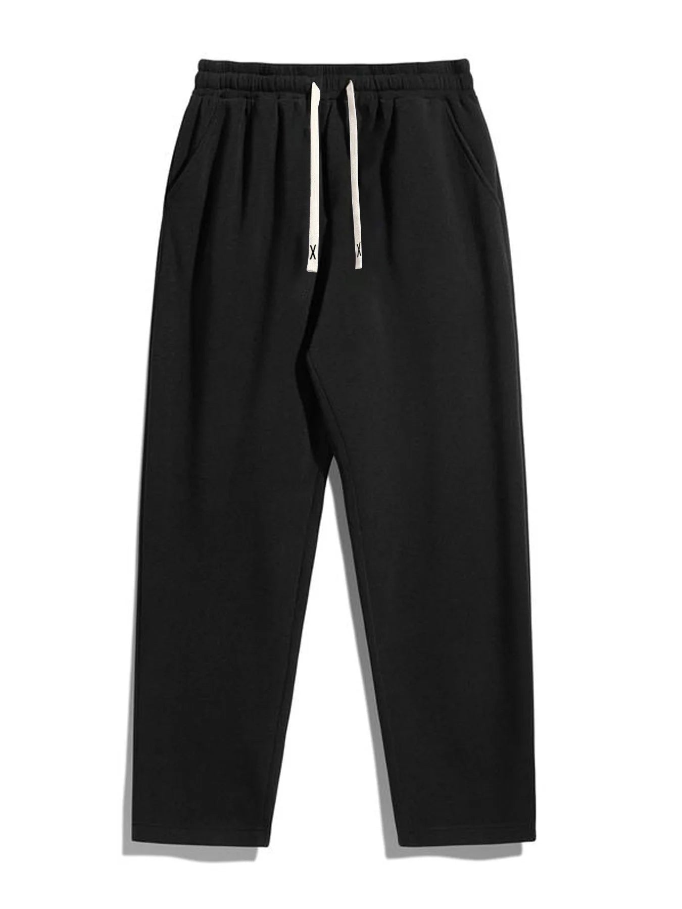 Men's 5-piece straight-leg casual sports pants, comfortable fabric, suitable for outdoor sports, shopping, and travel