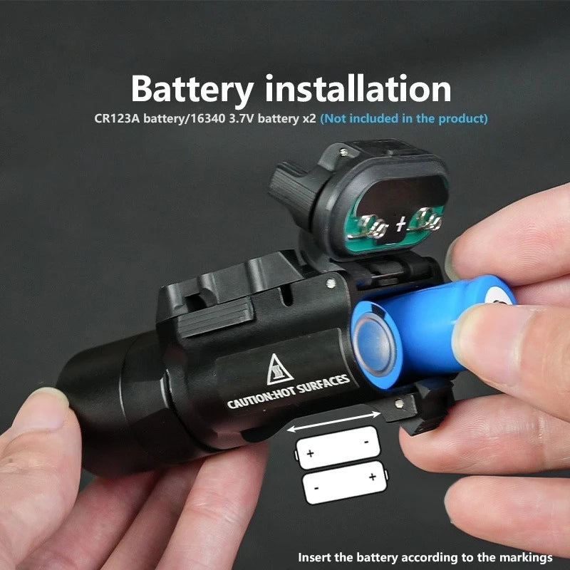 Pistol LED Light for Rail Mount 500 Lumen Flashlight