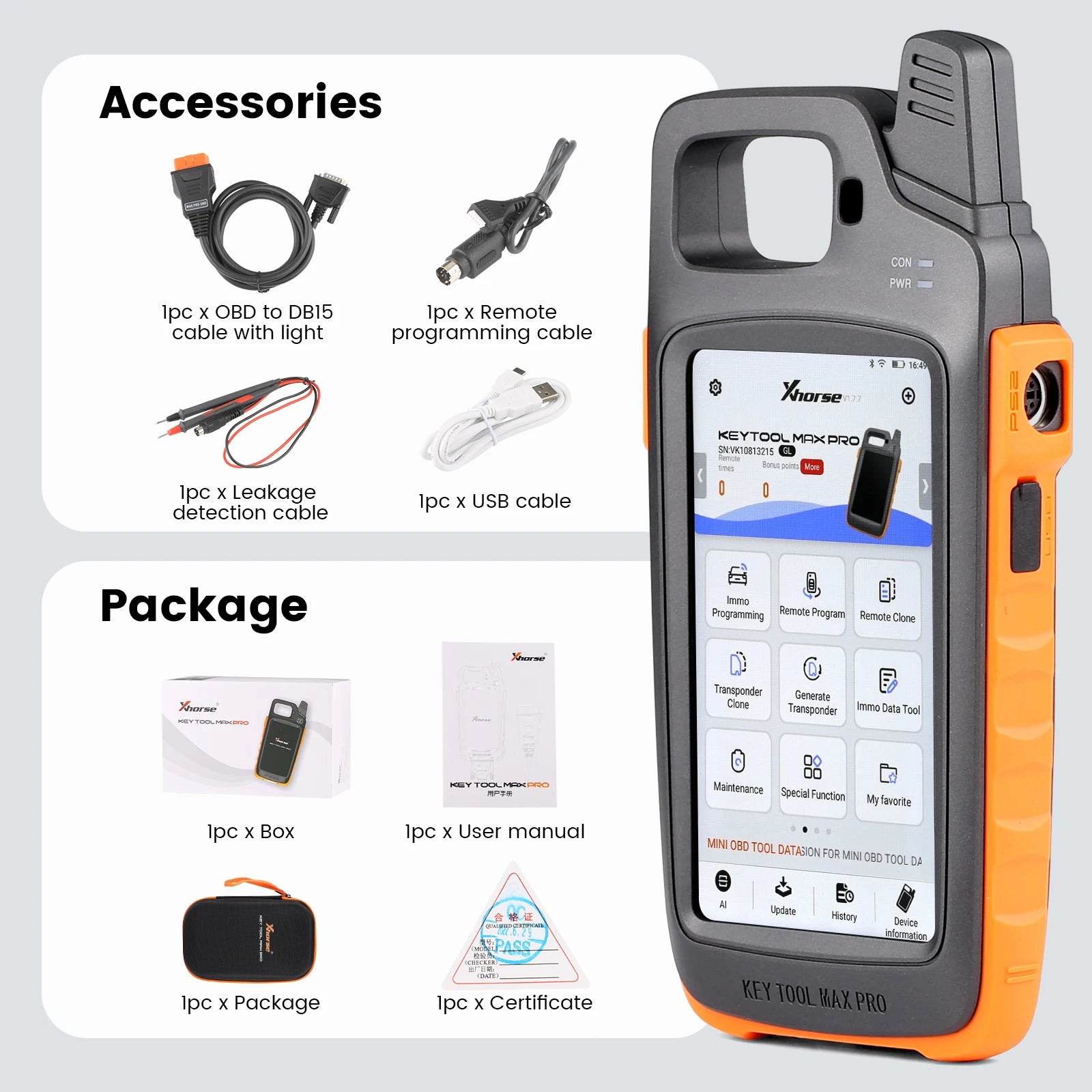 Xhorse VVDI Key Tool Max Pro With MINI OBD Function - Louie's Joint 