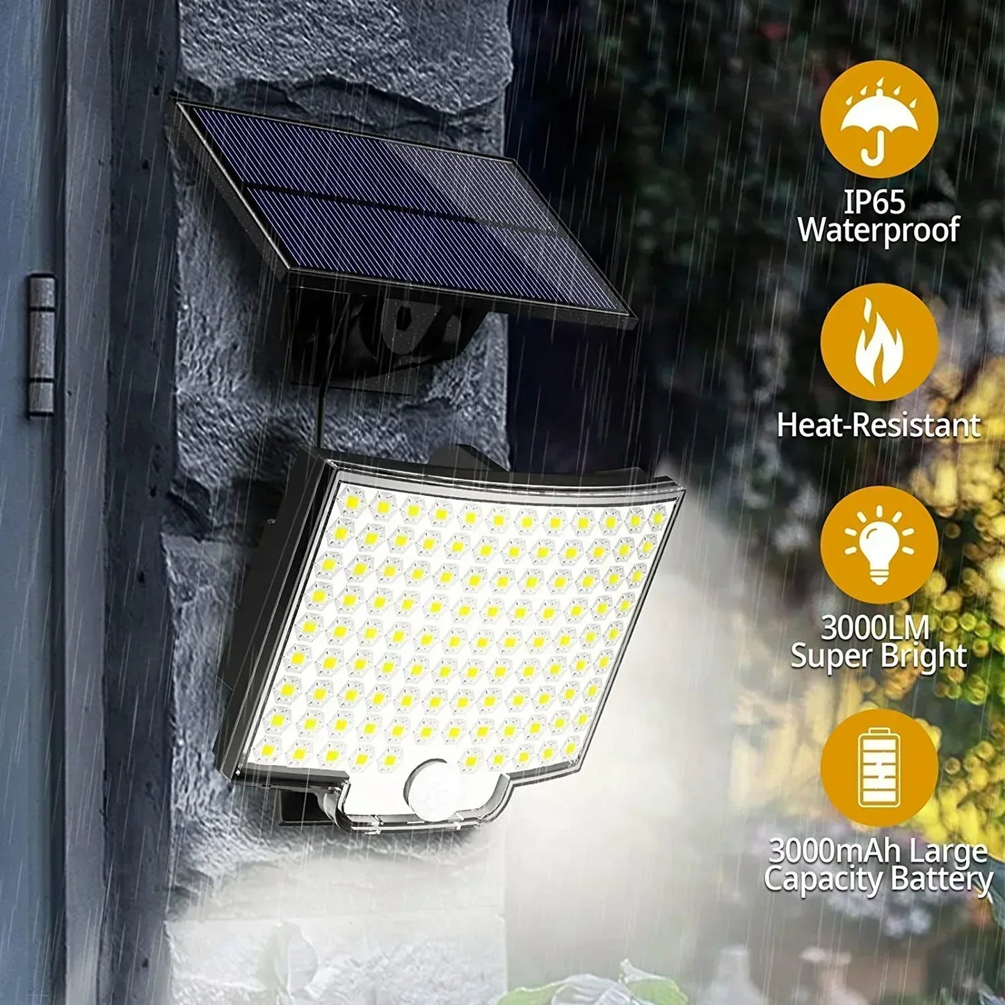 SZRSTH IP65 Solar Outdoor Light With Motion Sensor And Remote
