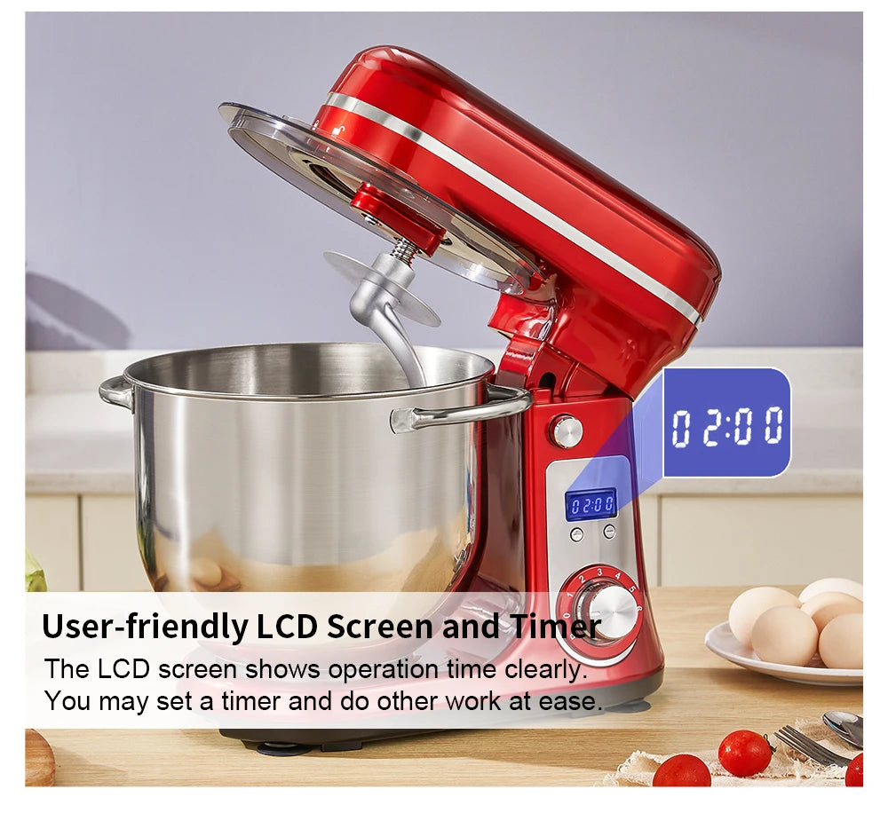 Biolomix Stand Mixer Kitchen Appliance 6 Speed 1200W Pro