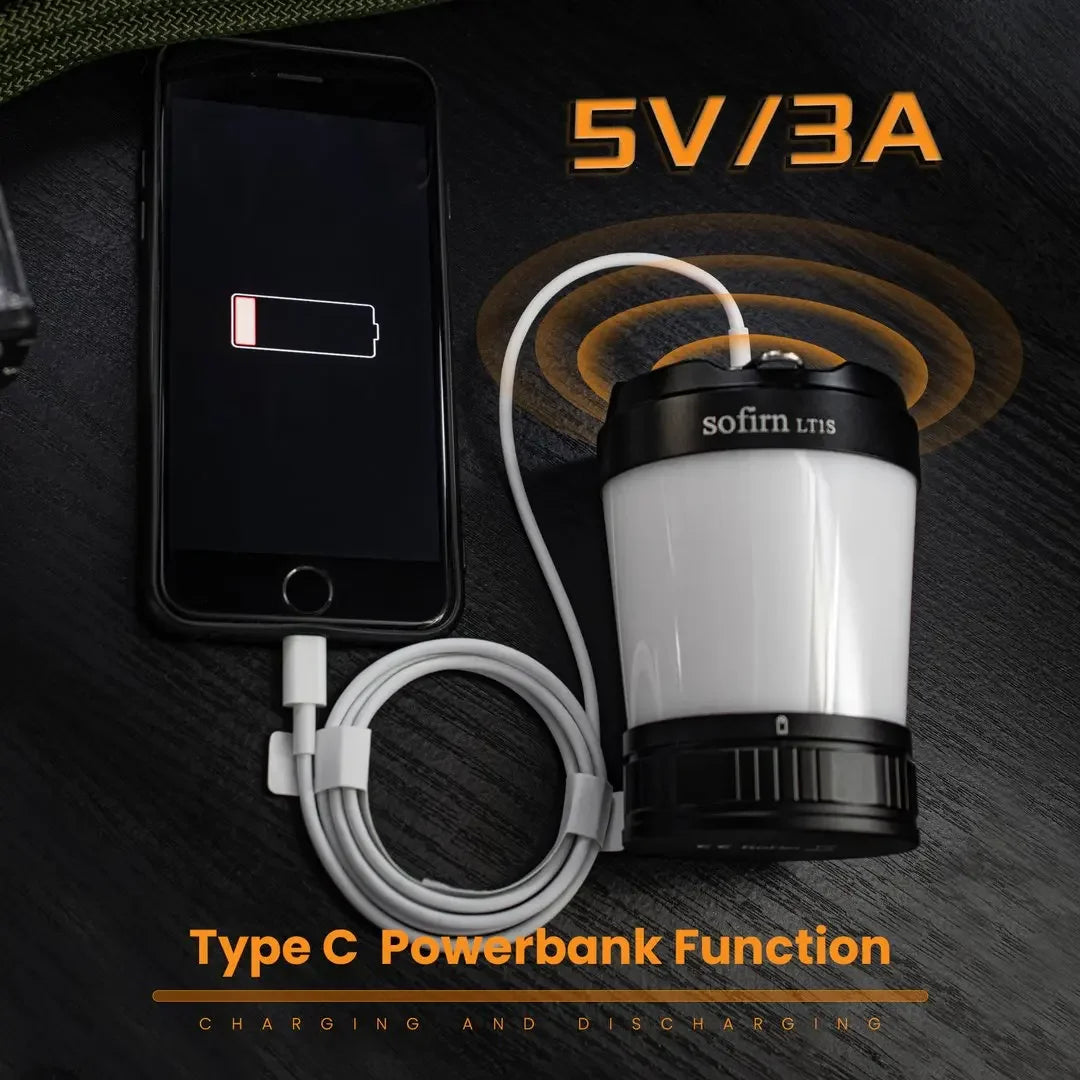 Sofirn LT1S Camping Light USB C Rechargeable Torch Reverse Charging