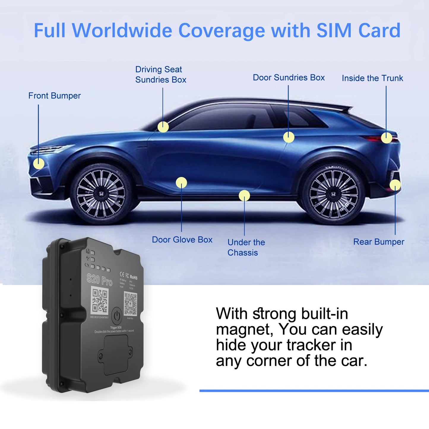 4G Track Device Vehicle Truck Security Protection Item Subscription Required Anti-Lost Camel Real-time Unlimited Remote Tracking - Louie's Joint 