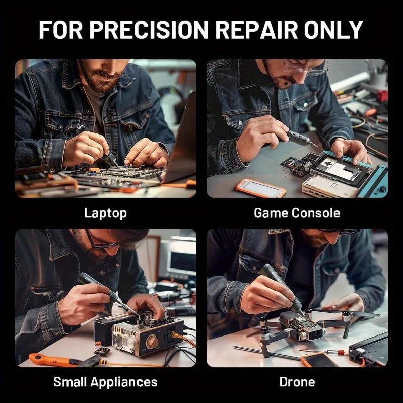 JAKEMY 180In1 Precision Cordless Electric Screwdriver Set With Magnetic Bits