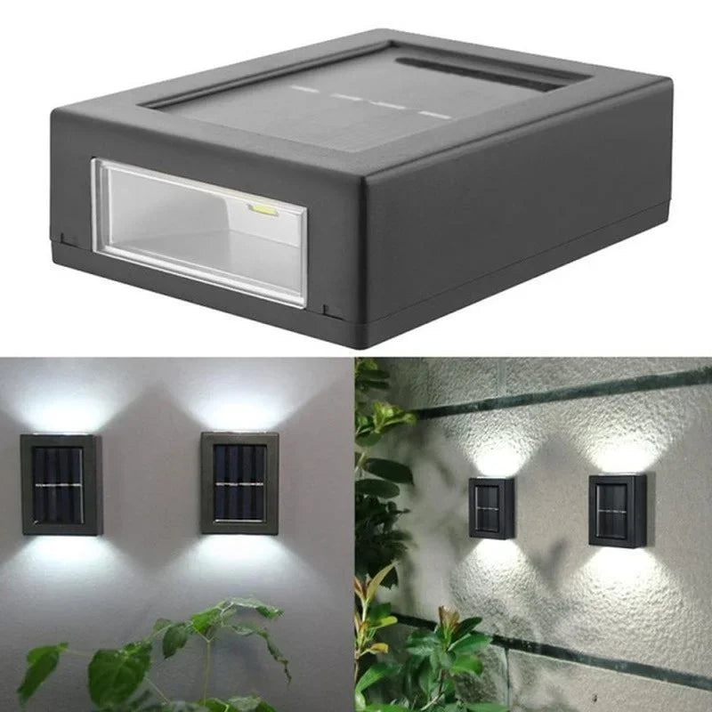 AlliLit Wall Solar LED Lights Waterproof For Outdoor Use