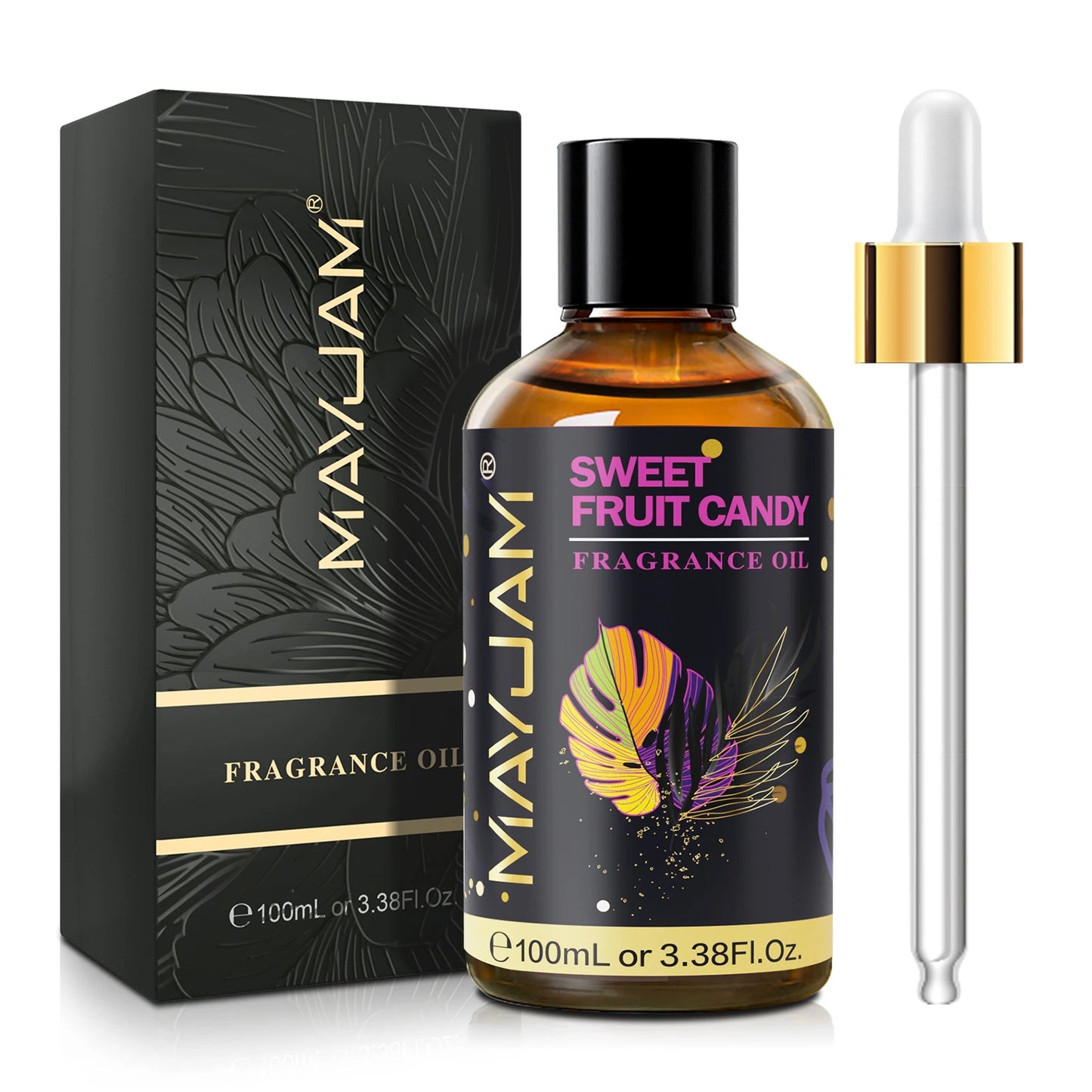 MAYJAM 100ml Fragrance Oil Coconut & Vanilla White Musk Sea Breeze Baby Powder Dragons Blood Sweet Tobacco Freesia for Aromatherapy Diffuser Humidifier Burner, Strawberry Watermelon Cherry Coconut Cranberry Fruit Essential Oi - Louie's Joint 