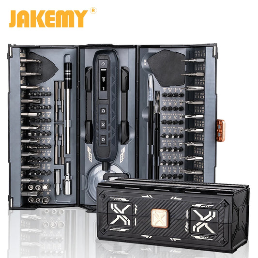 JAKEMY 180In1 Precision Cordless Electric Screwdriver Set With Magnetic Bits
