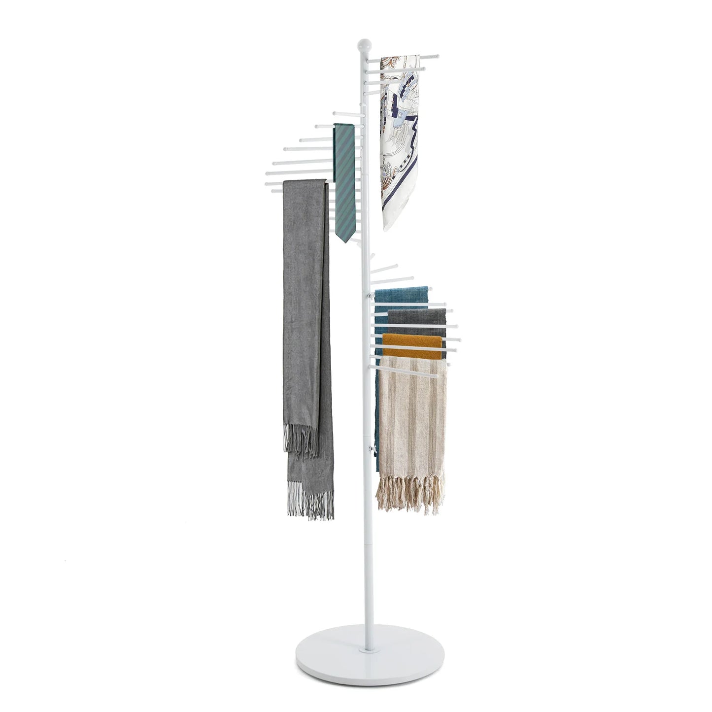 Spiral Scarf Holder Organizer Freestanding Rack For Hijab Store