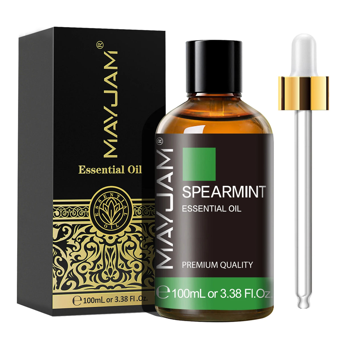MAYJAM Lavender Vanilla Ylang Ylang Essential Oil Pure Natural Undiluted, 100ml Aroma Oil Peppermint Sandalwood Frankincense Rose Lemongrass Patchouli for Humidifier Diffuser Making Scented Candle ,Geranium Citronella Ginger