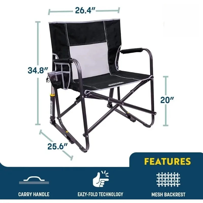 Rocker XL Portable Folding Rocking Chair For Outdoors