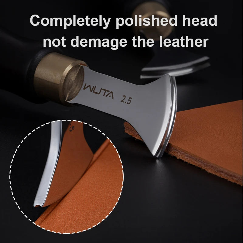 WUTA 1PC High Quality Professional Leather Edge Creaser Beveler Removal diy Heat Creasers Edge Decorate Line Leather Craft Tools