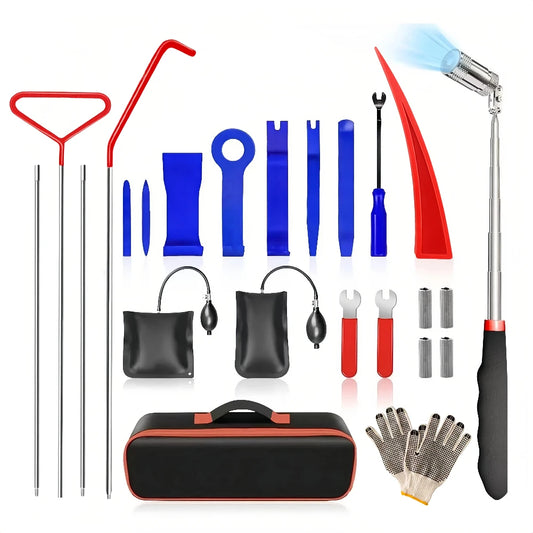 Car Door Tool Kit 26Pcs Air Wedge Pump Unlock Tools