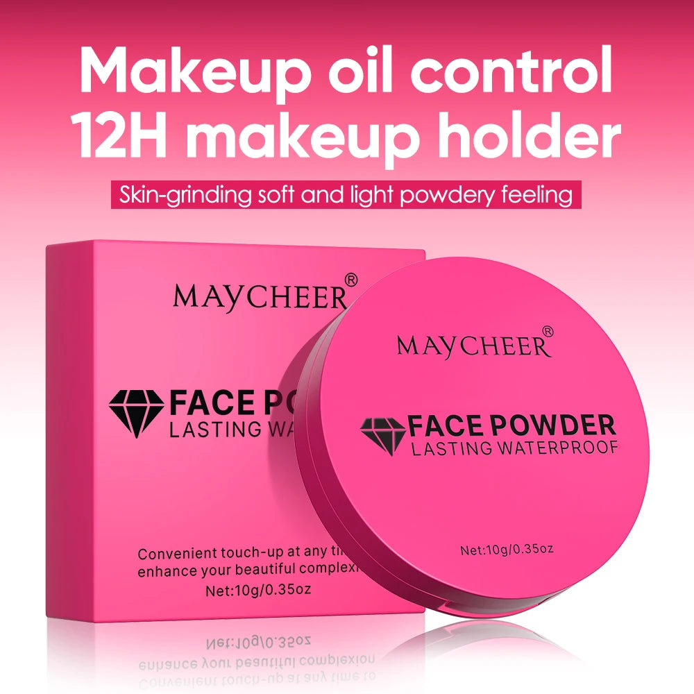 5-Color Matte Setting Powder, Controls Oil, Moisturizes, and Is Long-Lasting and Waterproof, Creating a Natural Makeup Look.