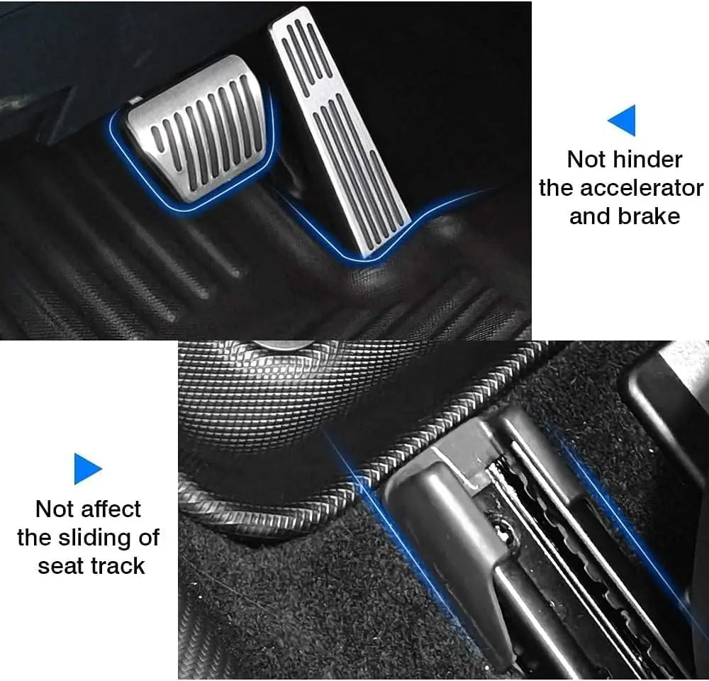 3PCS All Weather Rubber Car Floor Mats For Accord 8th Gen 2008-2013 3D Raised Edges Waterproof Non-Slip Heavy Duty Car Mats Flexible Floor Liners