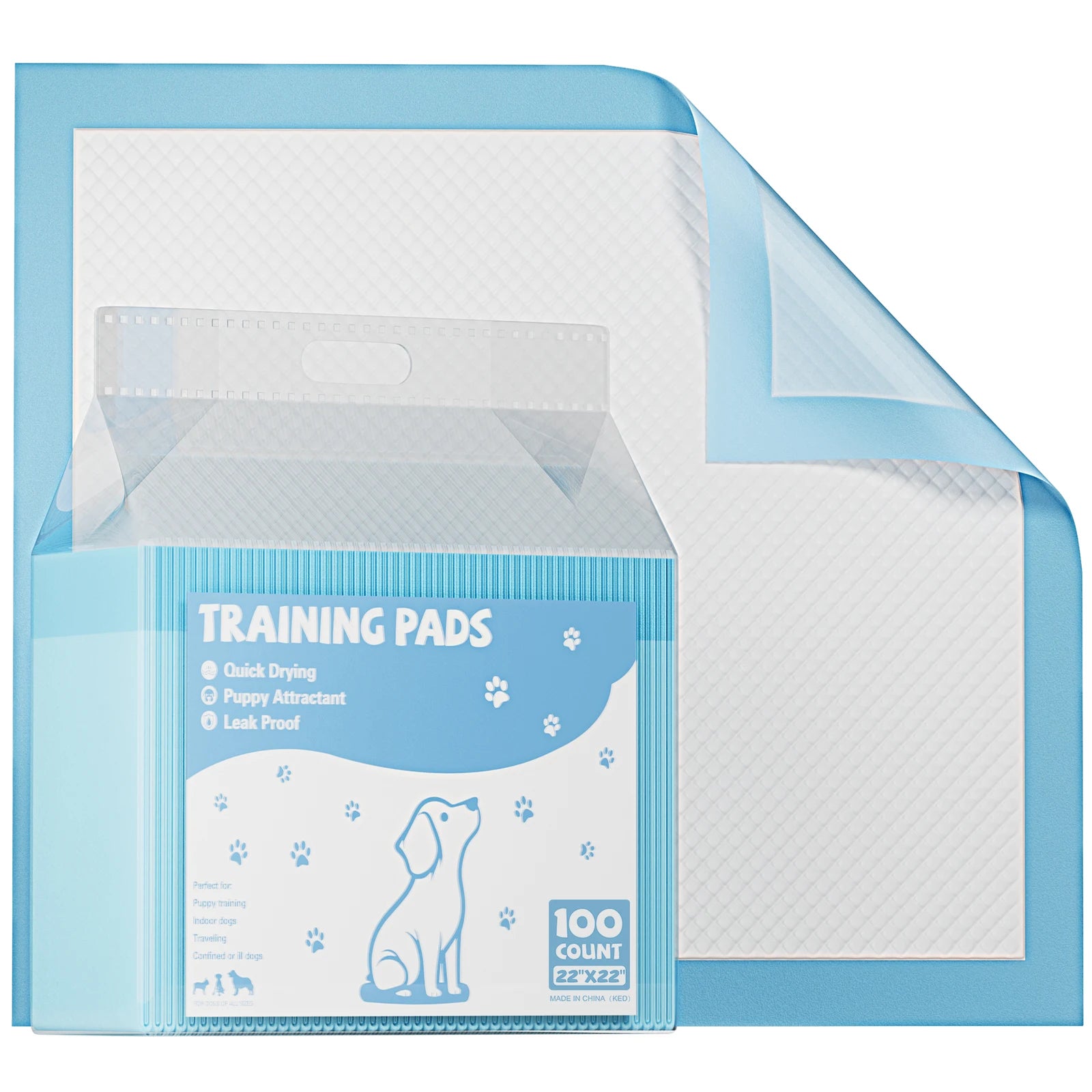JHK 150 Count 22" x 22" Super Absorbency Disposable Underpads Leakproof Quick Drying Disposable Pads for Dogs Puppy Cat Pee Pads - Louie's Joint 
