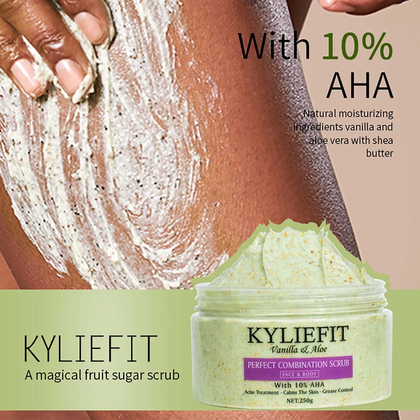 AILKE Premium Organic Scrub Set For Face And Body Care