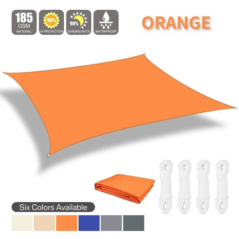 Waterproof Shade Sail Outdoor Canopy For Patio Garden Sun Shelter