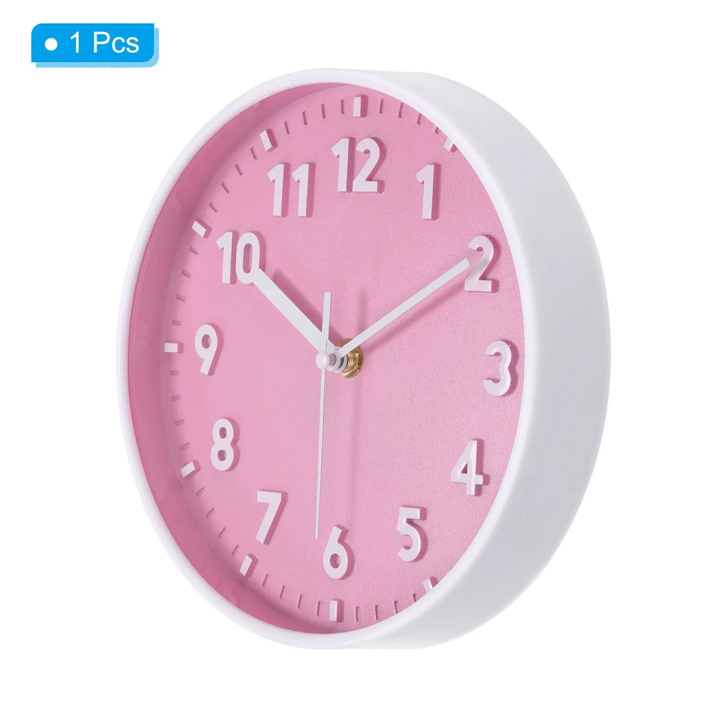 UXCELL Silent 3D Number Wall Clock Modern Battery Operated