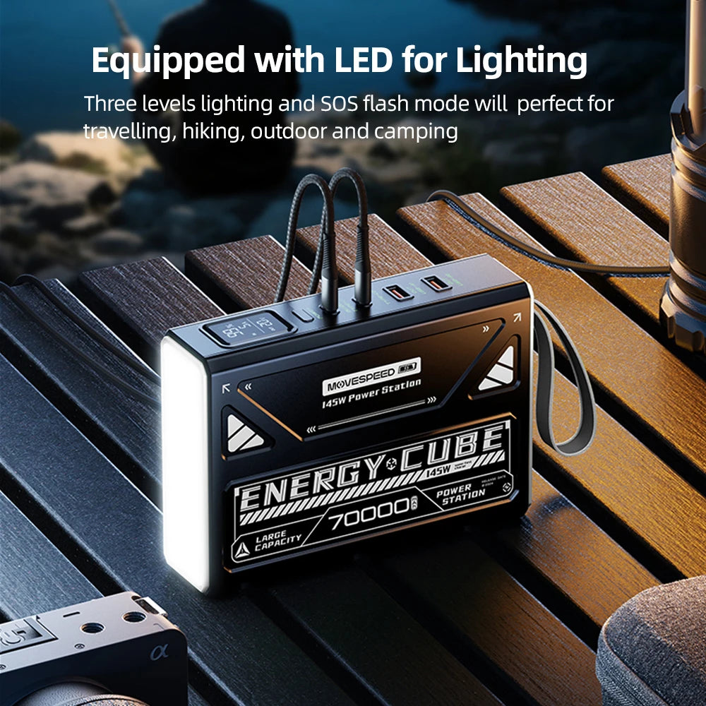 Camping Lantern 70000mAh Rechargeable LED Emergency Light For Outdoors - Louie's Joint 