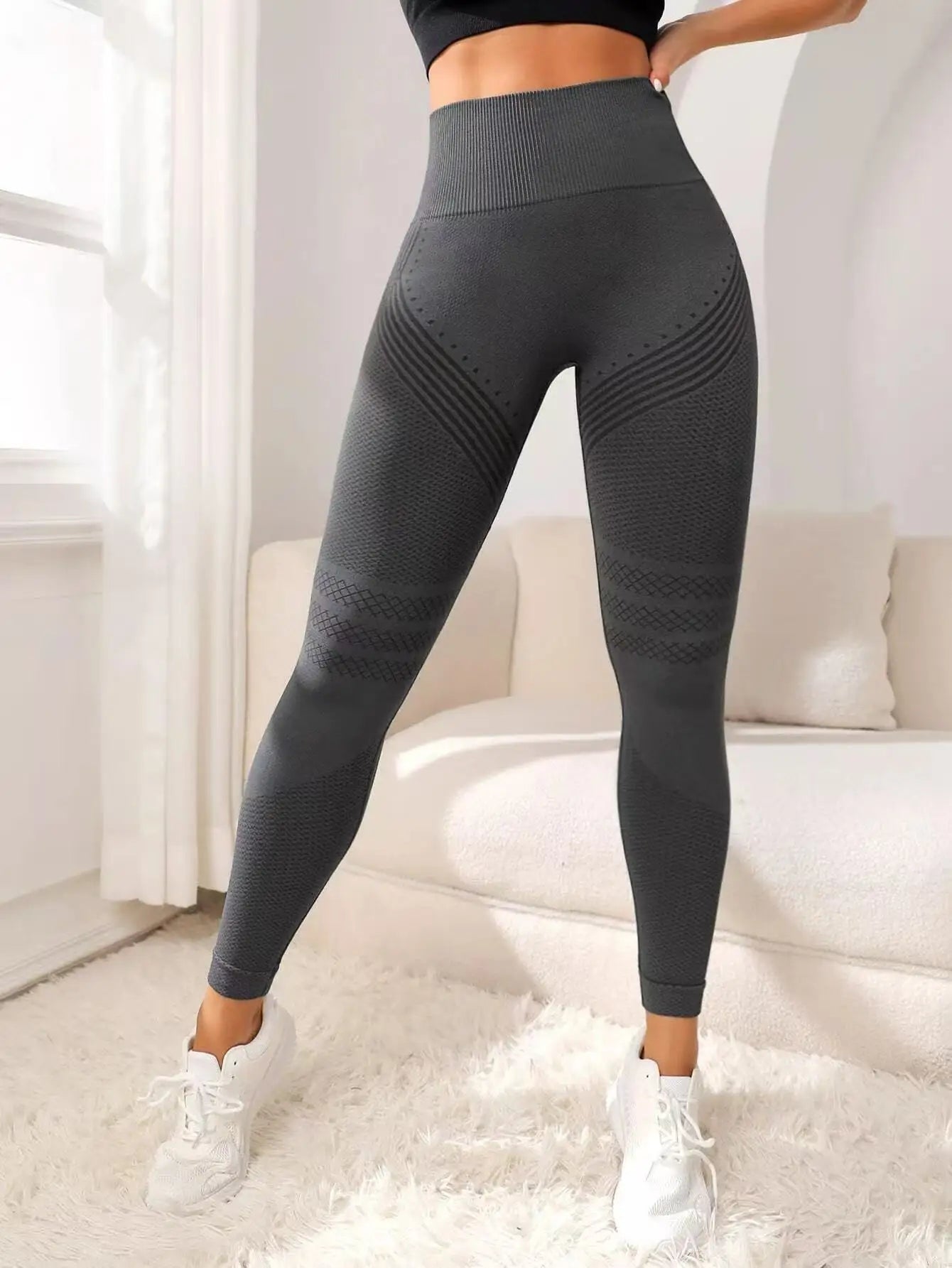 3D Cellulite Leggings High Waisted Butt Lift Gym Wear