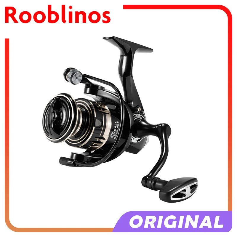 Rooblinos Spinning Reels Ultralight Metal 5.2:1 Gear Ratio 1000-7000