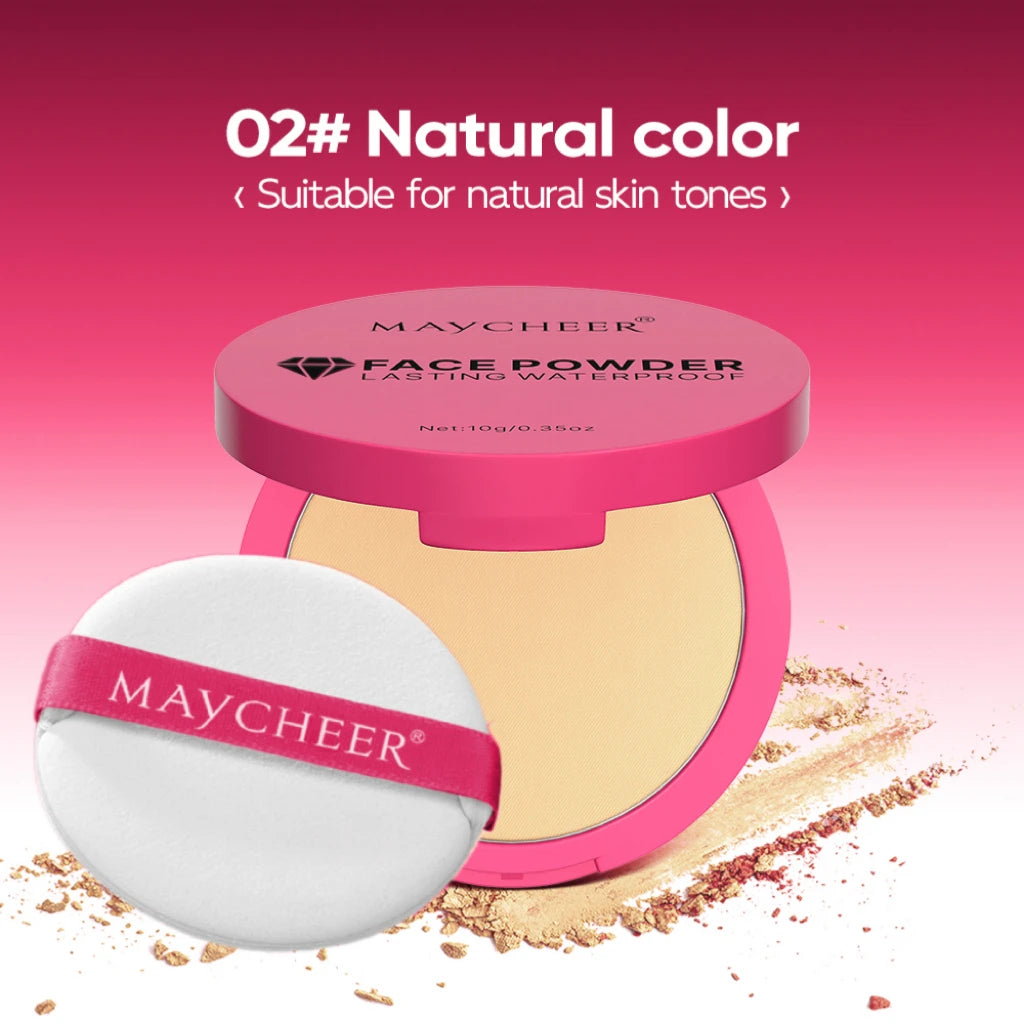 5-Color Matte Setting Powder, Controls Oil, Moisturizes, and Is Long-Lasting and Waterproof, Creating a Natural Makeup Look.