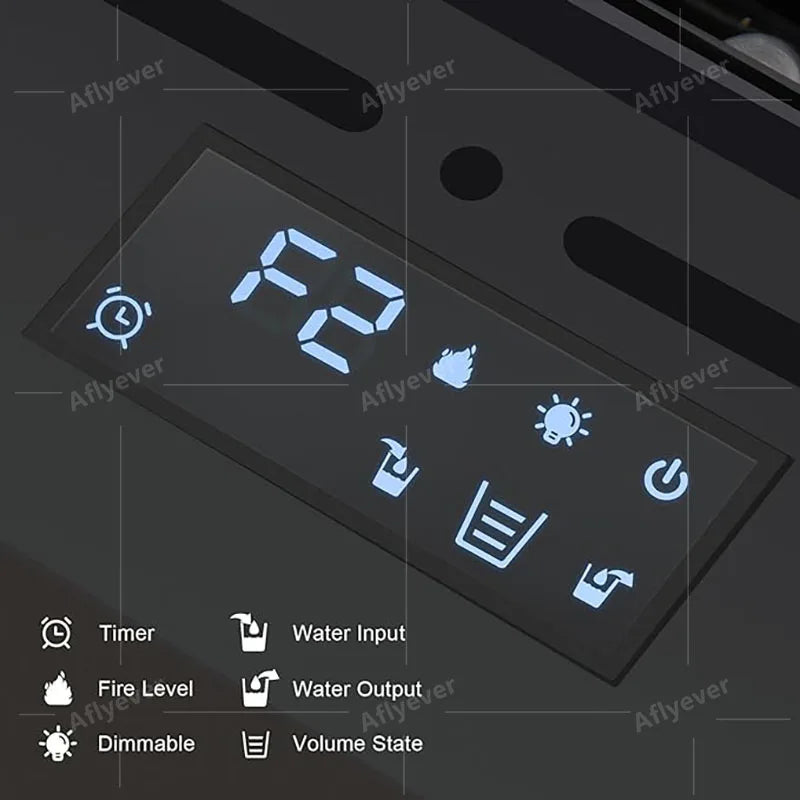 AFLYEVER Intelligent Water Replenishment 3D Atomizing Fireplace