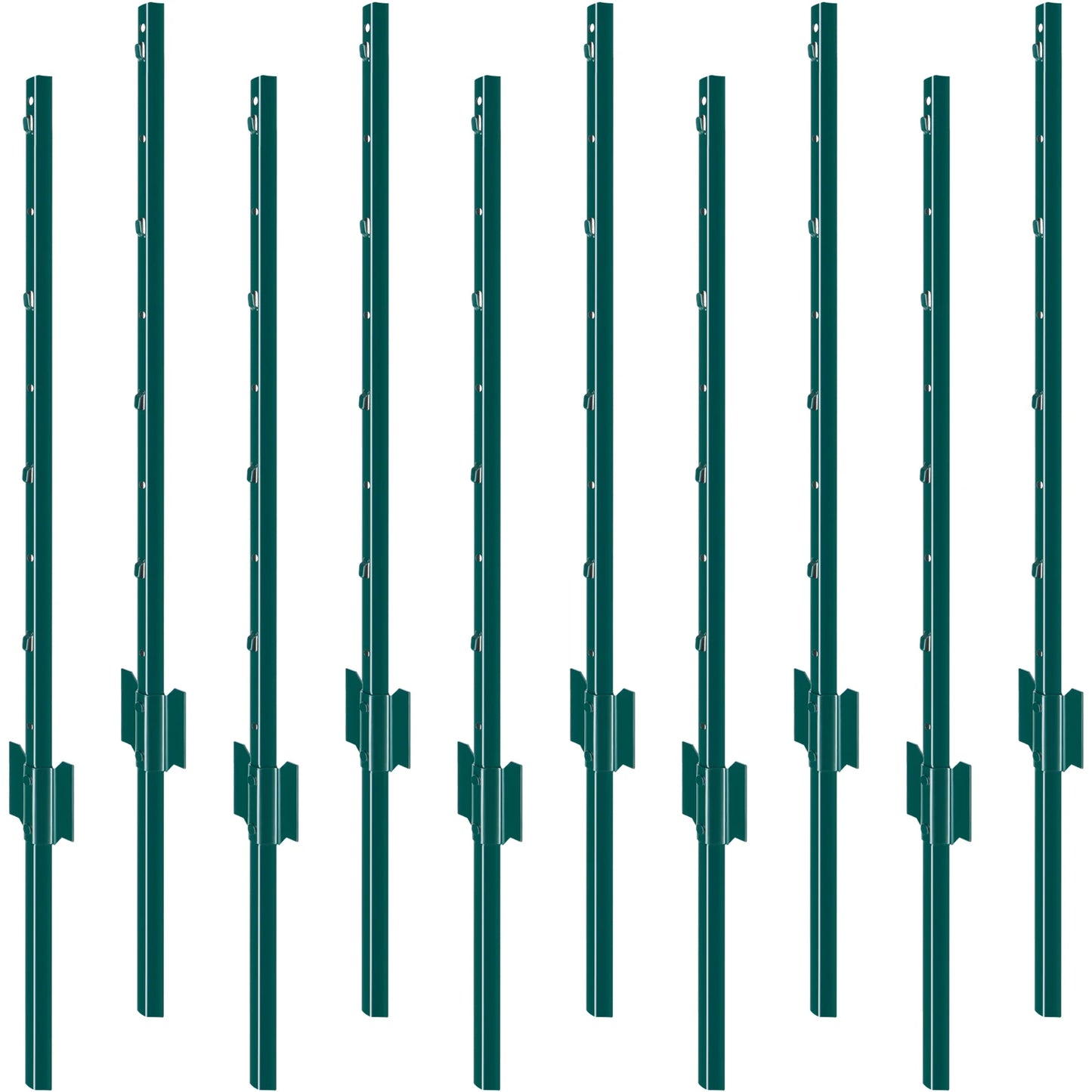 SucceBuy Heavy Duty Fence Post T-Post Steel Stakes For Garden